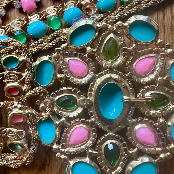 Authentic vintage KJL Kenneth Jay Lane jeweled belt. Adjustable waist size. - Picture 8 of 8